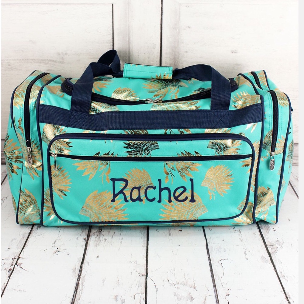 Personalize Indian Duffle Bag Overnight Weekender - Picture 1 of 2